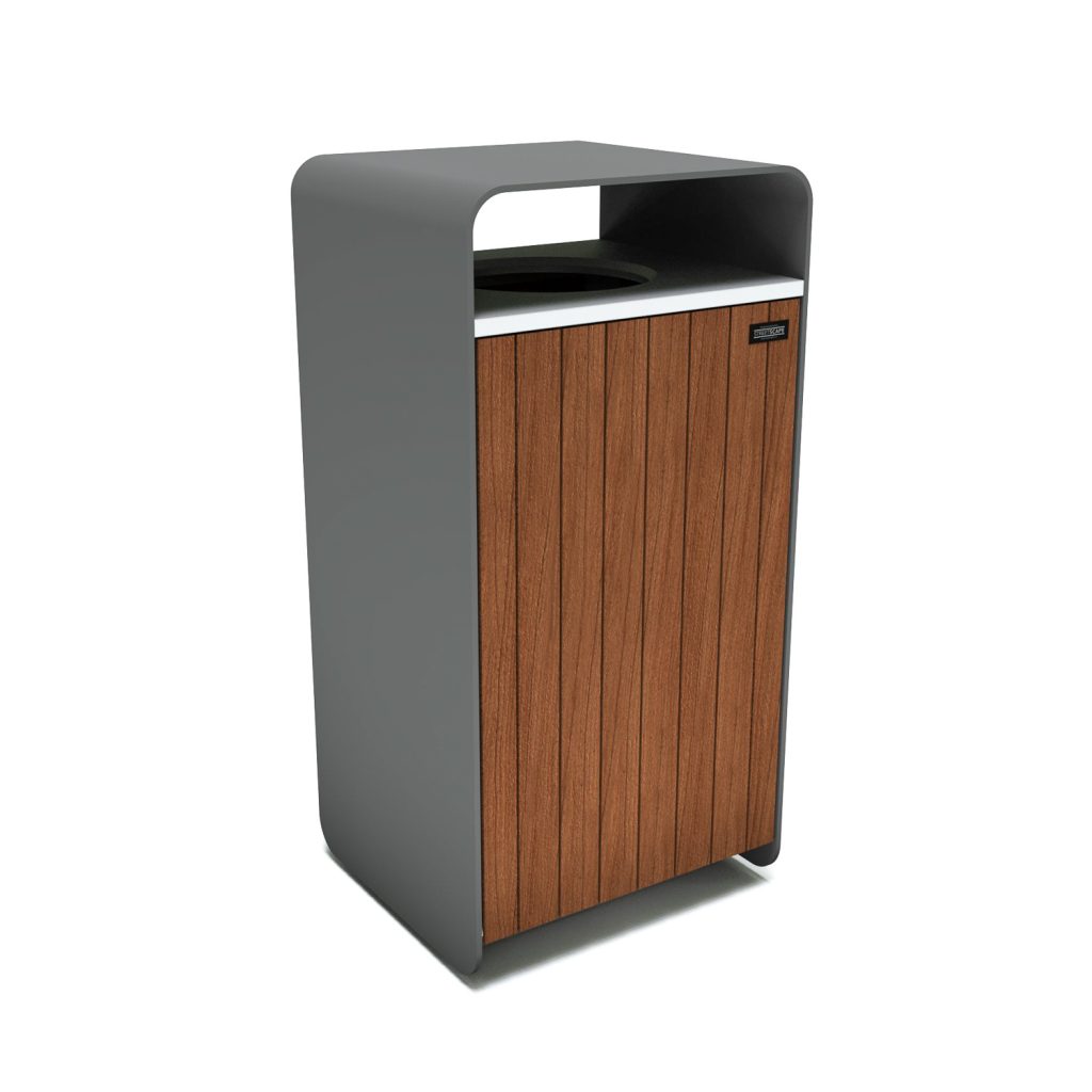 Pan twin waste bin